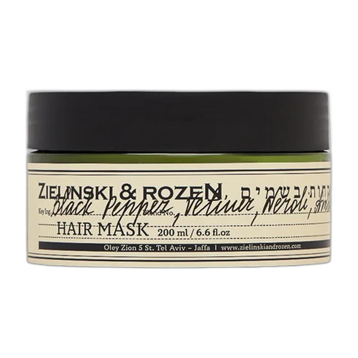 Zielinski & Rozen Black Pepper, Vetiver, Neroli, Amber Hair Mask Damaged Hair 200 мл