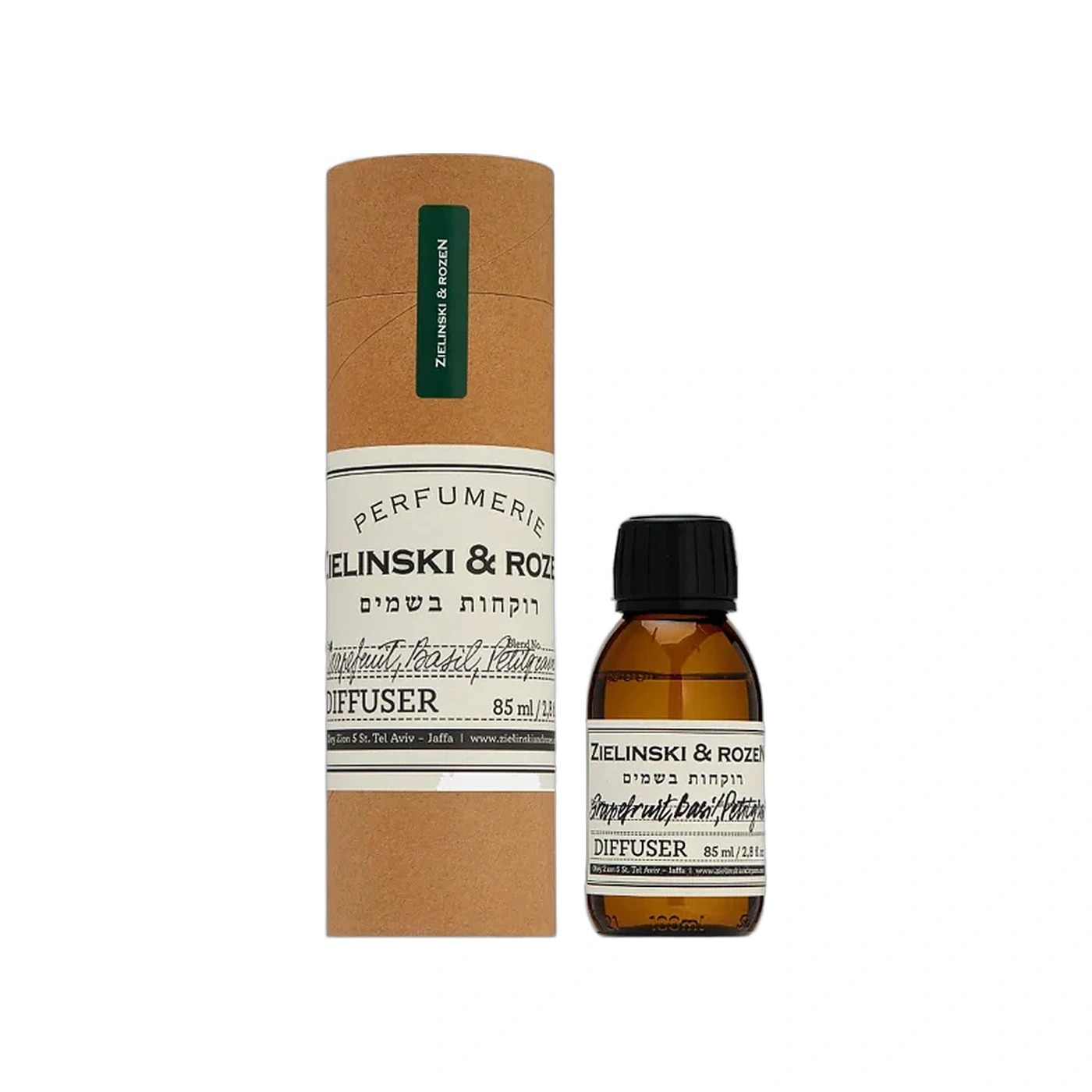 Zielinski & Rozen Grapefruit, Basil, Petitgrain Diffuser 85 мл